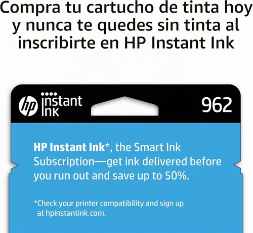 Vista 3 de HP Cartucho de tinta cian 962 Funciona con OfficeJet 9010, Pro 9010, 9020 Elegible para tinta instantánea 3HZ96AN