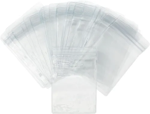 Vista 3 de Stockroom Plus Paquete de 100 bolsas de plástico transparente para joyas, aretes, collares, mini bolsas resellables para pequeñas empresas