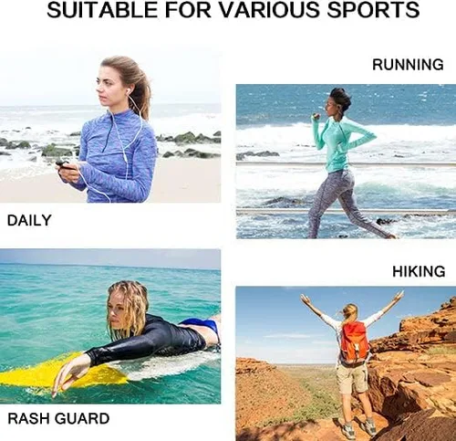 Vista 6 de Willit - Sudadera con capucha para mujer con protección solar UPF 50+ camiseta manga larga, para senderismo, pesca, al aire libre, ligera