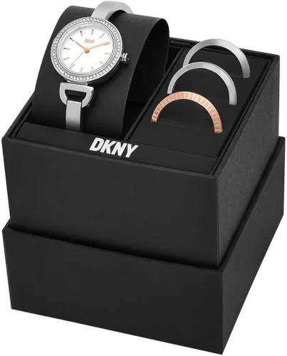 Vista 5 de DKNY Reloj de cuarzo Uptown D de acero inoxidable para mujer