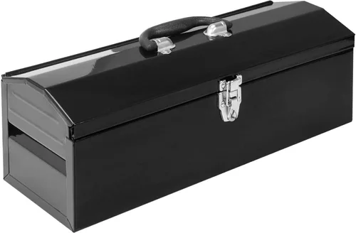Vista 10 de Torin ATB101B - Caja de herramientas de acero portátil de 19 pulgadas con cierre de metal y bandeja de almacenamiento extraíble, color negro