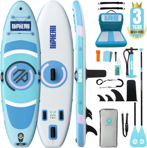 Vista 15 de Niphean 10' Inflatable Paddle Board, Ultra-Light SUP for Beginners