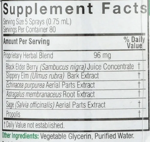 Vista 3 de Nature's Answer Sambucus nigra Black Elder Berry Extracto Spray - 2 fl oz