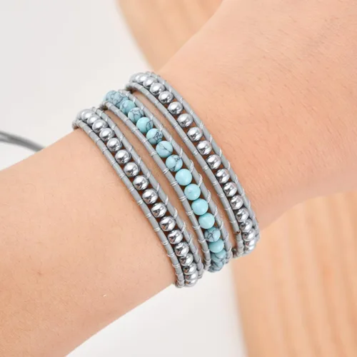 Vista 5 de YGLINE - Impresionante colección de pulseras de cuero hechas a mano