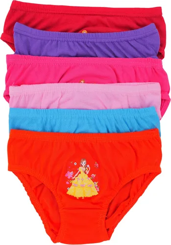 Vista 6 de ToBeInStyle Paquete de 6 bragas de bikini de algodón clásicas coloridas y cómodas
