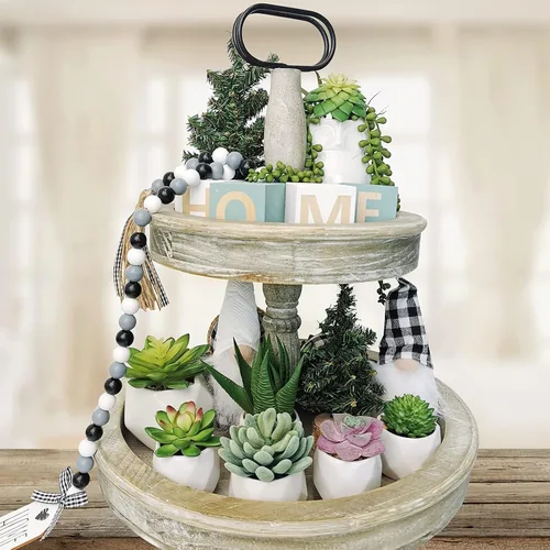 Vista 9 de Winlyn 22 piezas de plantas suculentas artificiales a granel sin maceta, pequeñas cadena de perlas colgantes de aloe, cactus verdes, suculentas