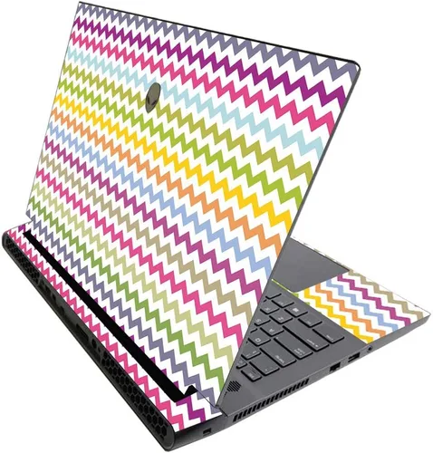 Vista 699 de MightySkins - Skin brillante con purpurina para Alienware M17 R3 (2020) y M17 R4 (2021) - Diversión de los años 90 Acabado duradero con purpurina