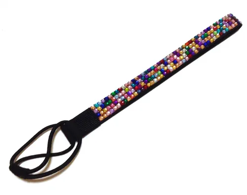 Vista 10 de WigsPedia Diadema elástica de cristal con diamantes de imitación, 4 filas, banda elástica para el cabello para mujer (verde bosque)