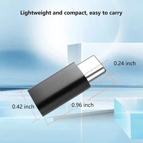Vista 6 de VAKS Adaptador USB C (paquete de 4), adaptador USB C macho a hembra, soporta carga rápida y extensión de transferencia de datos, compatible