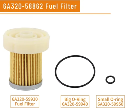 Vista 4 de 6A320-58862 Reemplazo del conjunto del filtro de combustible para Kubota B2320 B2410 L2800 L3400 LX2610HSD M5640SU RTV-X1100CR RTV-X900G RTV900W