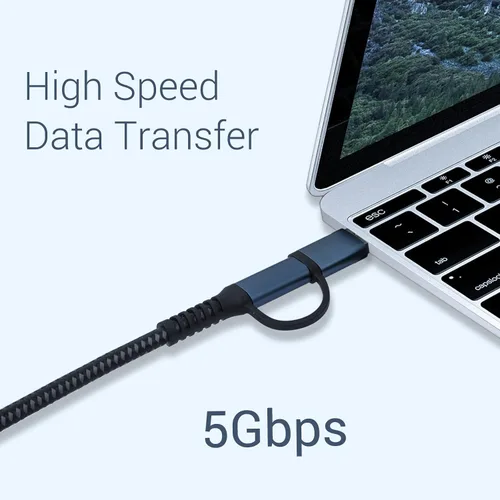 Vista 2 de SUMPK Cable de enlace VR de 20 pies compatible con Oculus Quest 2 USB 32 tipo C a C de 5 Gbps de transferencia de datos de alta velocidad y cable