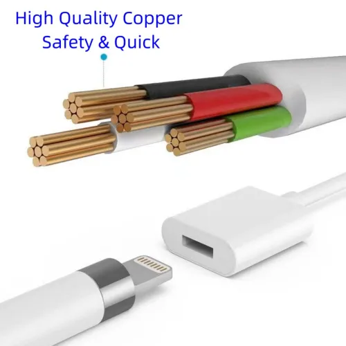 Vista 7 de ForApple - Cargador de bolígrafo (1 unidad, 1 pie) para Apple Pencil de 1ª generación Cargador iPencil de 20 minutos de carga completa para Apple
