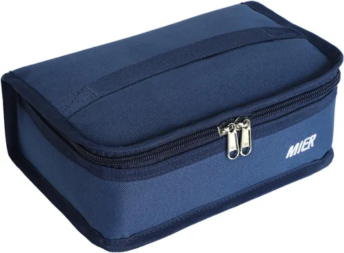 Vista 16 de MIER Lonchera térmica para hombres, mujeres y niños, portátil, pequeña, para 9 latas, mini hielera térmica compacta para escuela, trabajo, picnic