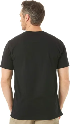 Vista 2 de Wrangler Riggs Workwear Camiseta de manga corta con bolsillo para hombre Negro