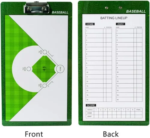Vista 2 de Portapapeles de cuero plegable para fútbol y fútbol, marcador táctico magnético con cremallera y rotulador, kit de tablero de guía de estrategia