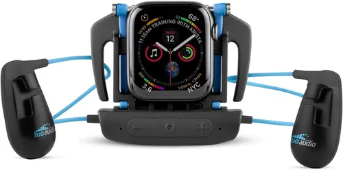 Vista 2 de H2O Audio Interval - Auriculares de natación impermeables para Apple Watch – Auriculares deportivos subacuáticos Bluetooth IPX8 con sobretensión