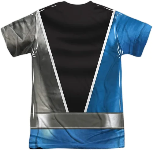 Vista 2 de Popfunk Classic Power Rangers - Camiseta unisex para disfraz de Halloween (delanteratrasera)