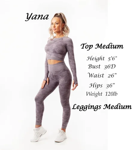 Vista 4 de Leggins de entrenamiento de camuflaje sin costuras