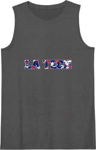 Vista 5 de Camiseta sin mangas Louisiana Tech Bulldogs Camo, Negro