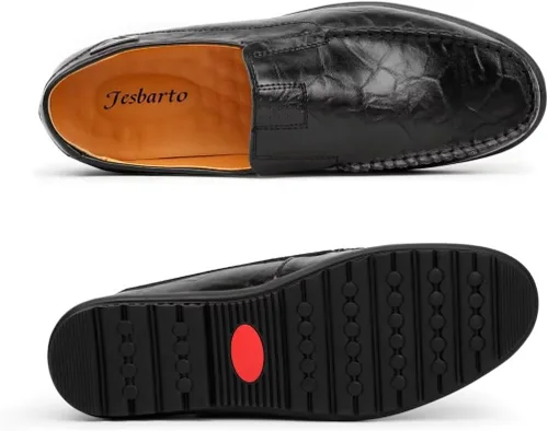 Vista 5 de Mocasines de cuero casuales de alta calidad para hombre, zapatos de conducción, mocasines para hombre, ligeros y transpirables