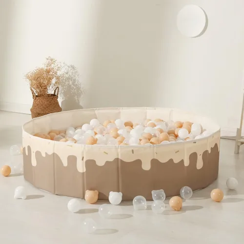 Vista 5 de Piscina de pelotas para bebés de 1 a 3 años, tienda de campaña plegable para niños, corralito de juegos con bolsa de almacenamiento, para niños