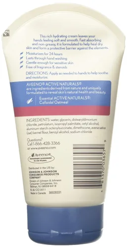 Vista 2 de AVEENO Crema de manos Active Naturals Intense Relief 3.50 oz (paquete de 6)