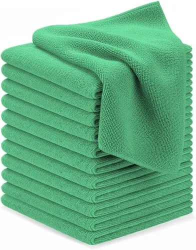 Vista 46 de Avalon Towels Paños de limpieza de microfibra (paquete de 48) – Tamaño 16 x 16 pulgadas, trapos de limpieza altamente absorbentes, sin pelusa Negro