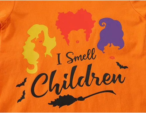 Vista 5 de CM-Kid Halloween Shirt for Toddler Boy Girl Pumpkin Skeleton Dino Short Sleeve Tshirt for Kids Cotton Tops 2-7 Years