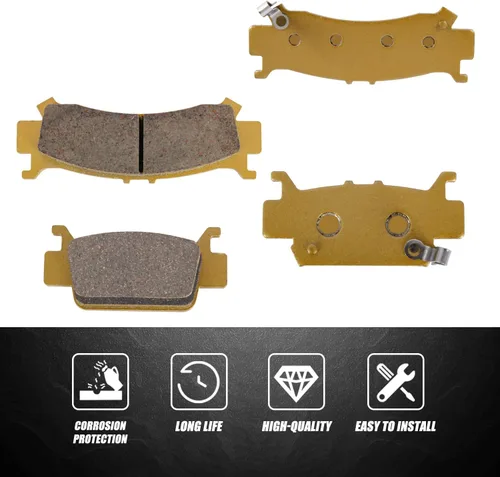 Vista 5 de Pastillas de freno compatibles con Honda Pioneer 1000, Pioneer 1000-5 2016-2024 Honda Talon 1000R 1000X 2019-2024 - Reemplaza 06451-HL4-A01