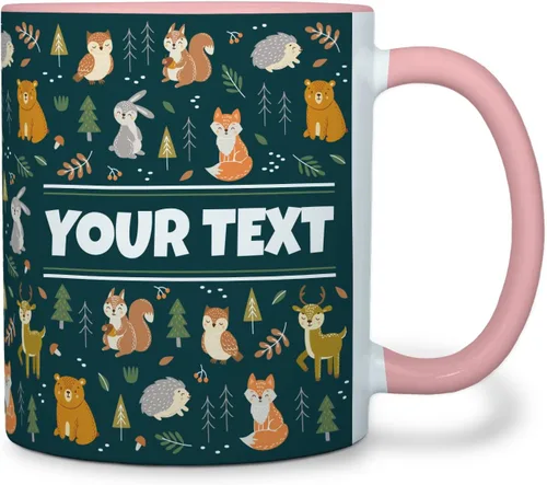 Vista 42 de Taza personalizada para niños – Mariposas – Nombre/texto personalizado, chocolate caliente de cerámica, cacao/taza de café para niñas, regalo
