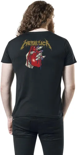 Vista 5 de Metallica Heart Explosive Black Camiseta Hombre