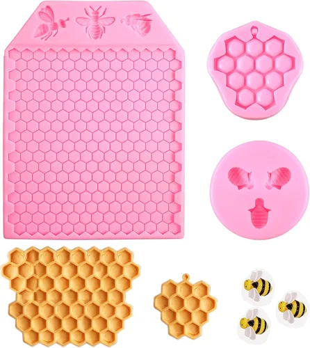 Vista 14 de 5 paquetes de moldes barrocos para fondant, bordes barrocos, moldes de silicona para decoración de pasteles