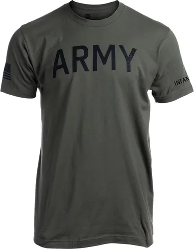 Vista 14 de Army PT Style Shirt - U.S. Military Physical Training Infantry Veteran Workout T-Shirt