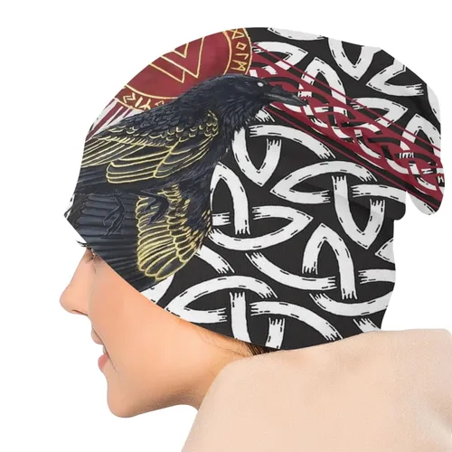 Vista 5 de Vikings - Gorro de invierno de punto suave para adultos, para exteriores