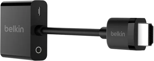 Vista 4 de Belkin Adaptador HDMI a VGA con puerto de alimentación y audio micro-USB Connects HDMI devices to VGA displays, includes 3.5mm audio output, ideal