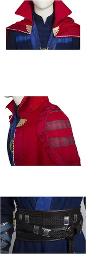 Vista 6 de Strange Costume Suit Deluxe Dr Outfit Halloween Cosplay Full Set with Red Cape