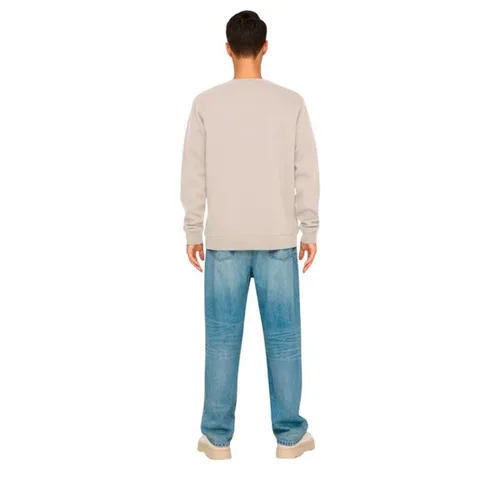 Vista 5 de Sudadera sin Capucha Hombre Only & Sons Onsdawson Reg Crew Vd Blanco