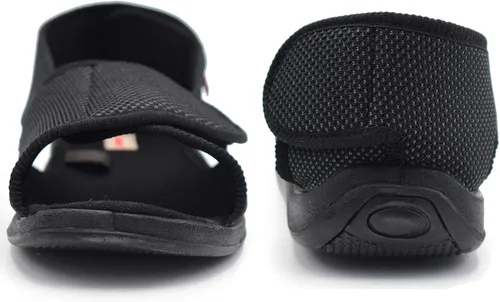 Vista 2 de WLESVAGO Sandalias diabéticas de punta abierta para hombre talla extra ancha para artritis y edema MS6010M
