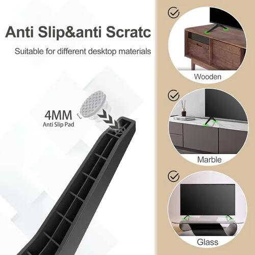 Vista 5 de Patas de TV para LG 43 pulgadas TV serie Reino Unido, compatible con soporte de TV LG base de repuesto 43UK6200 43UK6090 43UK6200PUA 43UK6200PLA