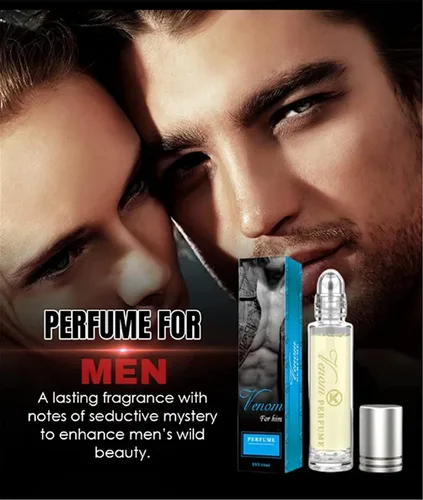Vista 2 de Perfume de feromonas para hombres, perfumes de feromonas para hombres con aceite de colonia de estilo natural de larga duración, perfume para Para