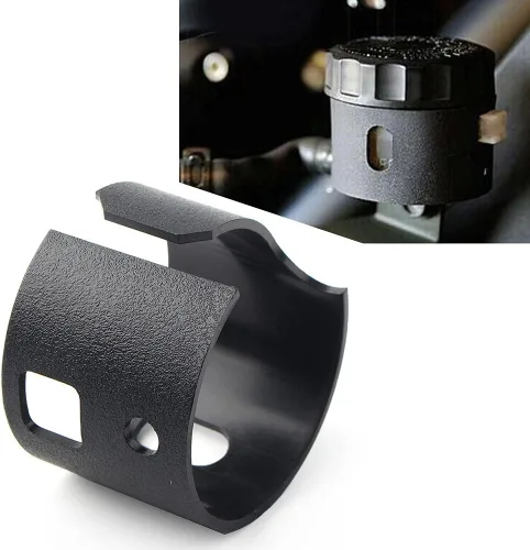 Vista 2 de LIRU - Tapa para depósito de motocicleta, protector de freno trasero para Victory Cross Country, Cross Roads, XC, XR Hard-Ball, Magnum, X-1 Stealth