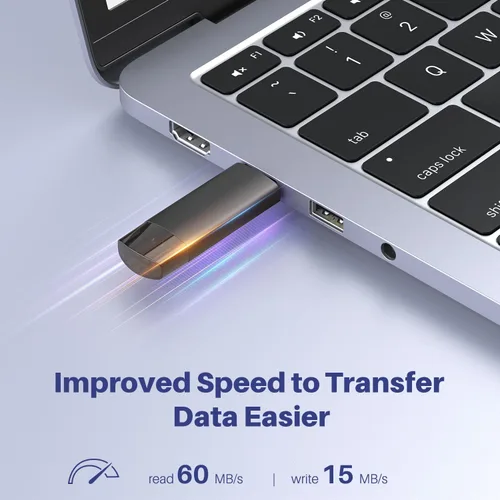 Vista 2 de JOIOT Unidad flash USB C de 32 GB, unidad flash USB 3.0 dual tipo C + USB A portátil tipo C, unidad flash USB tipo C 2 en 1 para teléfono