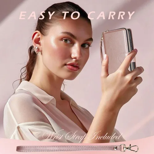 Vista 3 de Funda tipo cartera de cuero con 9 tarjetas para Samsung Galaxy S20 Series