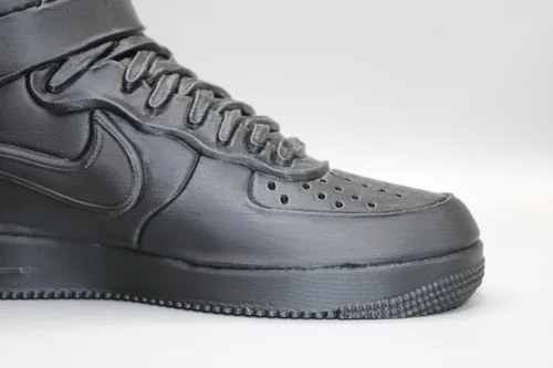 Vista 6 de Zapatos deportivos altos (negro)) maceta impresa en 3D, soporte para bolígrafos y portalápices, maceta para plantas de interior, plástico, maceta