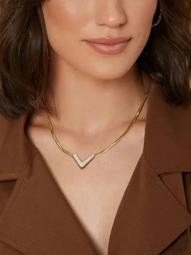 Vista 2 de Long tiantian Collar grueso de oro para mujer, collar de cadena gruesa en capas, collar punk para mujer, gargantilla gruesa, regalo de joyería