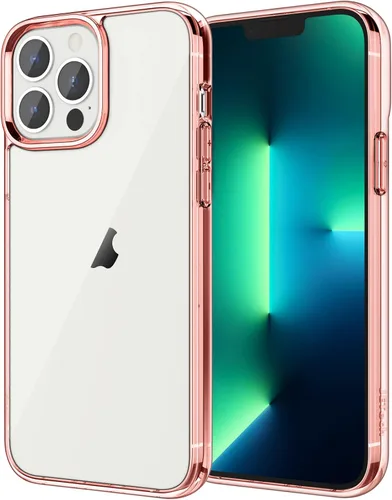 Vista 10 de JETech - Funda para iPhone 13 Pro Max de 17 cm, cubierta a prueba de golpes sin amarillamiento, con parte trasera transparente antiarañazos