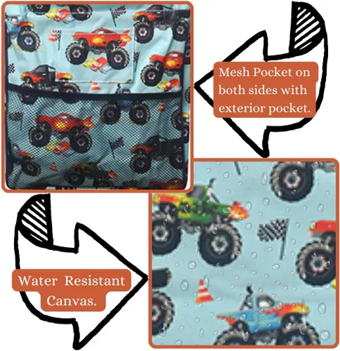 Vista 429 de NGIL Bolsa de comestibles reutilizable extra grande plegable de gran tamaño para comestibles, almacenamiento, picnic, playa, Estampado