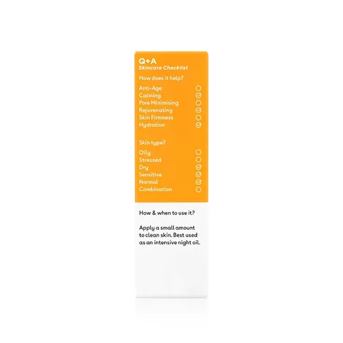 Vista 2 de Q+A Aceite facial Super Food (1.0 fl oz), aceite facial natural rico en vitaminas con jojoba, aceite de vitamina E, nutre e hidrata profundamente