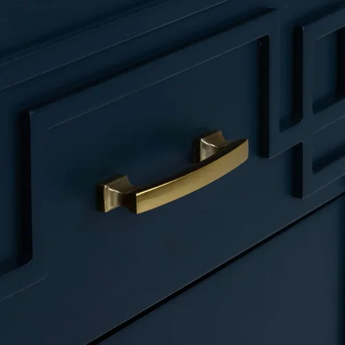 Vista 4 de SAFAVIEH Raina - Mesita de noche de madera, 25 pulgadas, color azul marino