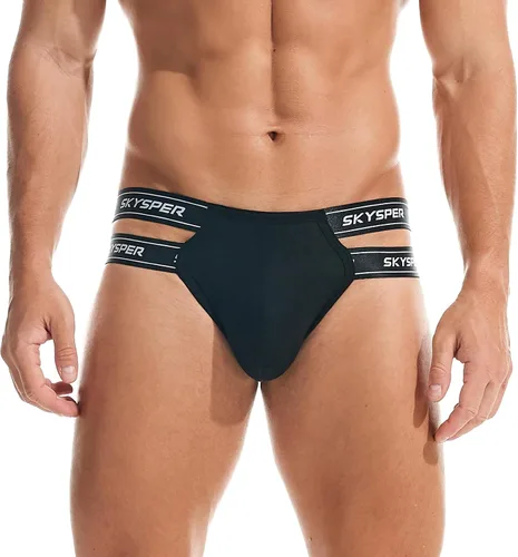 Vista 118 de SKYSPER Jock Strap Athletic Supporter para hombres Sexy Jockstrap Ropa interior masculina